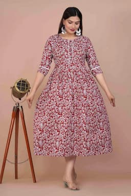 Cotton Printed Maternity Kurti for Women 000499L40MAR