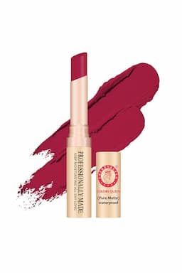 COLORS QUEEN Beauty Lips Velvet Finish Matte Lipstick - 4gm (Gold Rich Red) 003186GOLRICRED4GM