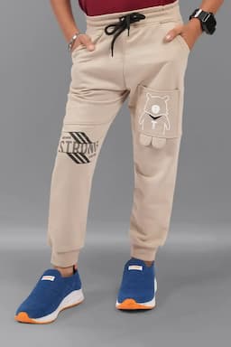 Boy's Polycotton Printed Track Pant 007009CRE45YRS