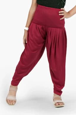 Girl's Cotton Lycra Blend Solid Patiala (2 - 15 Yrs) 007060MAR121YRS2