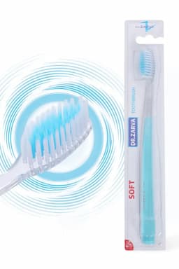 DR.ZARVA Soft Bristles Tooth Brush (Aqua) - Pack of 1 008538AQU