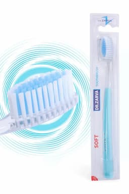 DR.ZARVA Soft Bristles Tooth Brush (Blue) - Pack of 1 008538BLU
