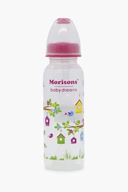 Morisons Feeding Bottle with spoon (Pink) - 250ml 009593PIN