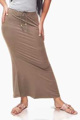 Cotton Viscose Blend Mermaid Saree Shapewear for Women 010313BEIXXL