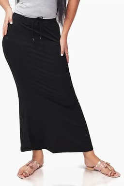 Cotton Viscose Blend Mermaid Saree Shapewear for Women 010313BLAXXL