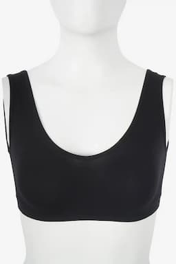 Cotton Blend Solid Sports Bra for Women 010549BLAFRE