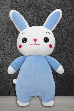 Super Soft Fabric Jumpy Bunny Soft Toy (Design May vary) 010638BLU