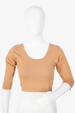 Cotton Lycra Solid Readymade Blouse for Women 011027BEIFRESIZ(L/
