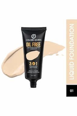 Colors Queen 3-in-1 Oil Free Foundation With Primer - Ivory 012186IVO60M