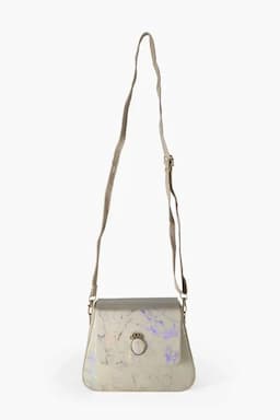 Marble printed Box Sling Bag for Girls 013060SAN