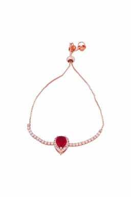 Elegant Teardrop Gemstone Adjustable Bracelet for Girls & Women 013964MARFRE1
