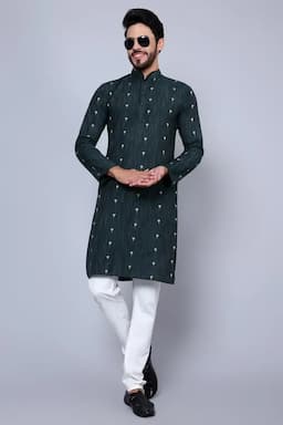 Men's Cotton Rayon Printed Kurta 014302SHUNGRE
