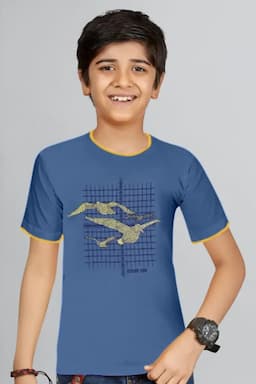 Graphic Print T-shirt for Boy 01444067YRSBLU