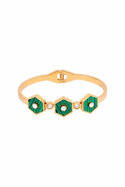 Hexagonal Alloy Bracelet for Women 014834GOLFRE1
