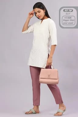 Polyester Solid Kurti Pant for Women 015178XLONI