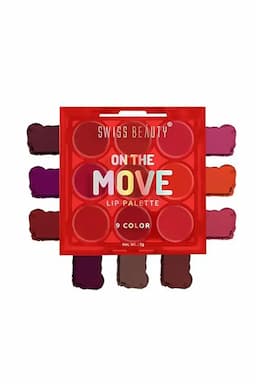 Swiss Beauty On the Move Matte Finish Pigmented Lip Palette - 5g (Shade 01, Bold) 015492BOLSHA15GM