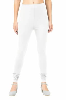 Cotton Blend Chudidhar Leggings for women 015761XXLWHI