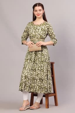 Cotton Printed Kurta for Women  018282XXLOLI