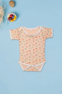 Printed Rompers For New Born 018980ORA01M