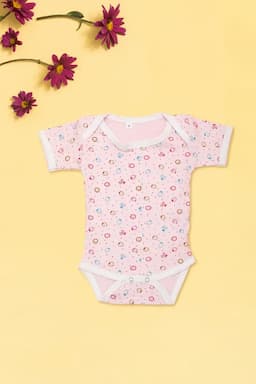 Printed Rompers For New Born 018980PIN01M