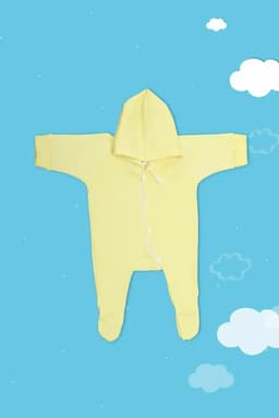 Solid Sleepsuits for New Born Baby 018982YEL36M