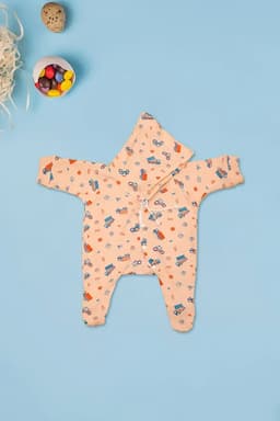 New Born Printed Sleepsuit 018985ORA01M