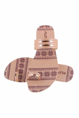 Women's Ethnic Slip-On Slippers 0202738BEI