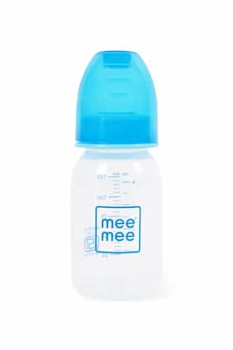 Mee Mee Baby Feeding Bottle (Blue) -125 ml 021347BLU