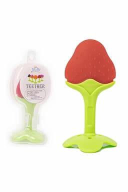 Silicone Fruit Shape Teether For Toddlers (Red) 022621RED