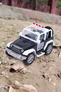 Ranger Pull Back Car Toy (Black - White) 022783BLAWHI