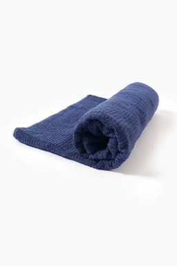 Turkish Cotton Bath Towel, 1 Pc - 70 x 140 Cm (Navy Blue) (Leaf Dew) 023208NAVBLU1