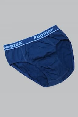 Men's Cotton Solid Briefs 02324775DARBLU
