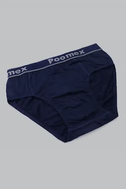 Men's Cotton Solid Briefs 02324780NAVBLU
