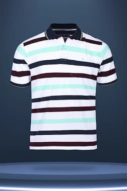 Cotton Striped T-shirt for Men 025284XXLSAGGRE