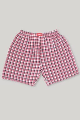Men's Checkered Cotton Boxers 025730MULM