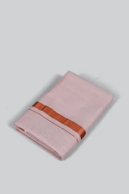 Men's Pure Tissue Dhoti with Zari Border 026896COP3.8MTR
