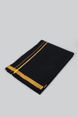 Cotton Solid Devotional Dhoti for Men 026919BLA2MTR