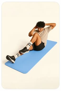 Classic 4mm Yoga Mat, Lightweight, Reversible, Non-Slip Design for Home & Gym – Blue 027225BLU4MM