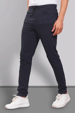 Men's Solid Regular Fit Track Pants  028562DARBLUL