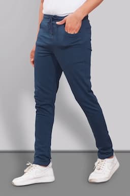 Men's Solid Regular Fit Track Pants  028562TEAXL