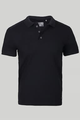 Men's Cotton Polo Neck Casual T-shirt 02892644BLA
