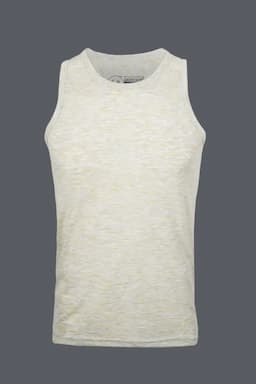 Cotton Solid Tank T-shirt for Men 02892844YEL