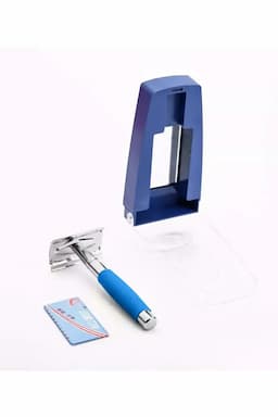 Vivin Classic Shaver with Stainless Steel Blade (Blue) - Pack of 1  029082BLU