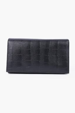 Compact Solid Hand Purse for Women 029343BLA