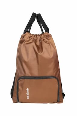 Double Shoulder Travel Drawstring Backpack for Unisex 029528BRO