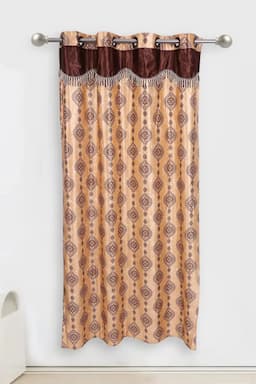 Polyester Printed Door Curtain, Kalai Cotton - 7x4 Feet (Approx) 029989DOO(7FEESAN