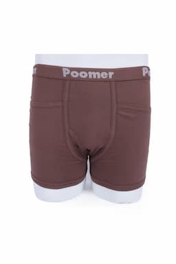 Men's Cotton Trunks with Pockets 030397BRO100