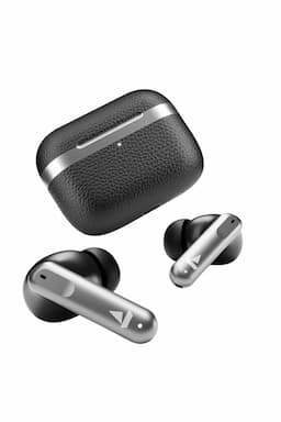 boAt Airdopes 111v2 In Ear TWS Earbuds with Leather Finish, 50 Hrs Battery, Dual Pair (Classic Black) 032790AIR111CLABLA
