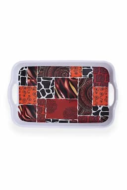 Dinesmart Melamine Serving Tray - 28 CM 033987BRO1