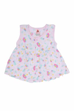 Cotton Frock for Babies - Pink  034080BABPIN912